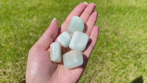 Carribean Calcite Tumbled Stones: Discover the Calming Oceanic Energies