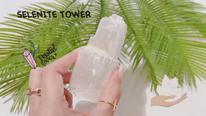 Selenite Crystal Tower: Energy Cleansing Home Decor