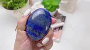 Lapis Lazuli Palm Stone: Natural Healing Crystal Decor