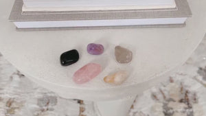 Break Attachments Crystal Set: Obsidian, Amethyst, Rose Quartz