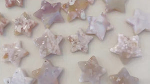 Flower Agate Star Crystal: Polished Pocket Stone for Emotional Growth