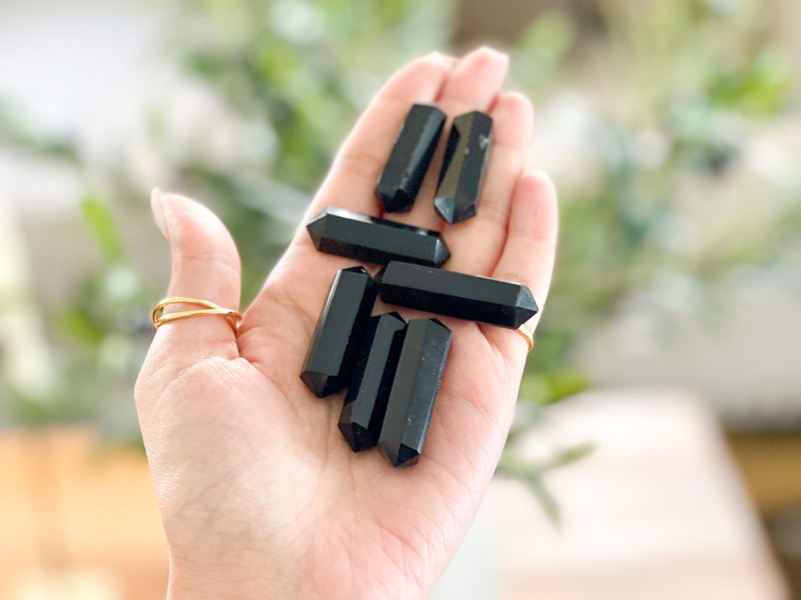 Black Obsidian Double Terminated Points