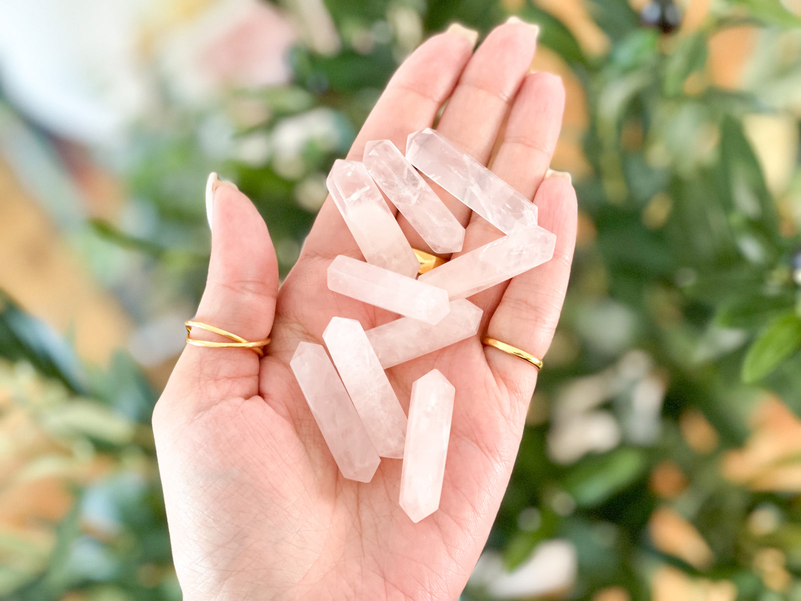 Rose Quartz Double Terminated Points