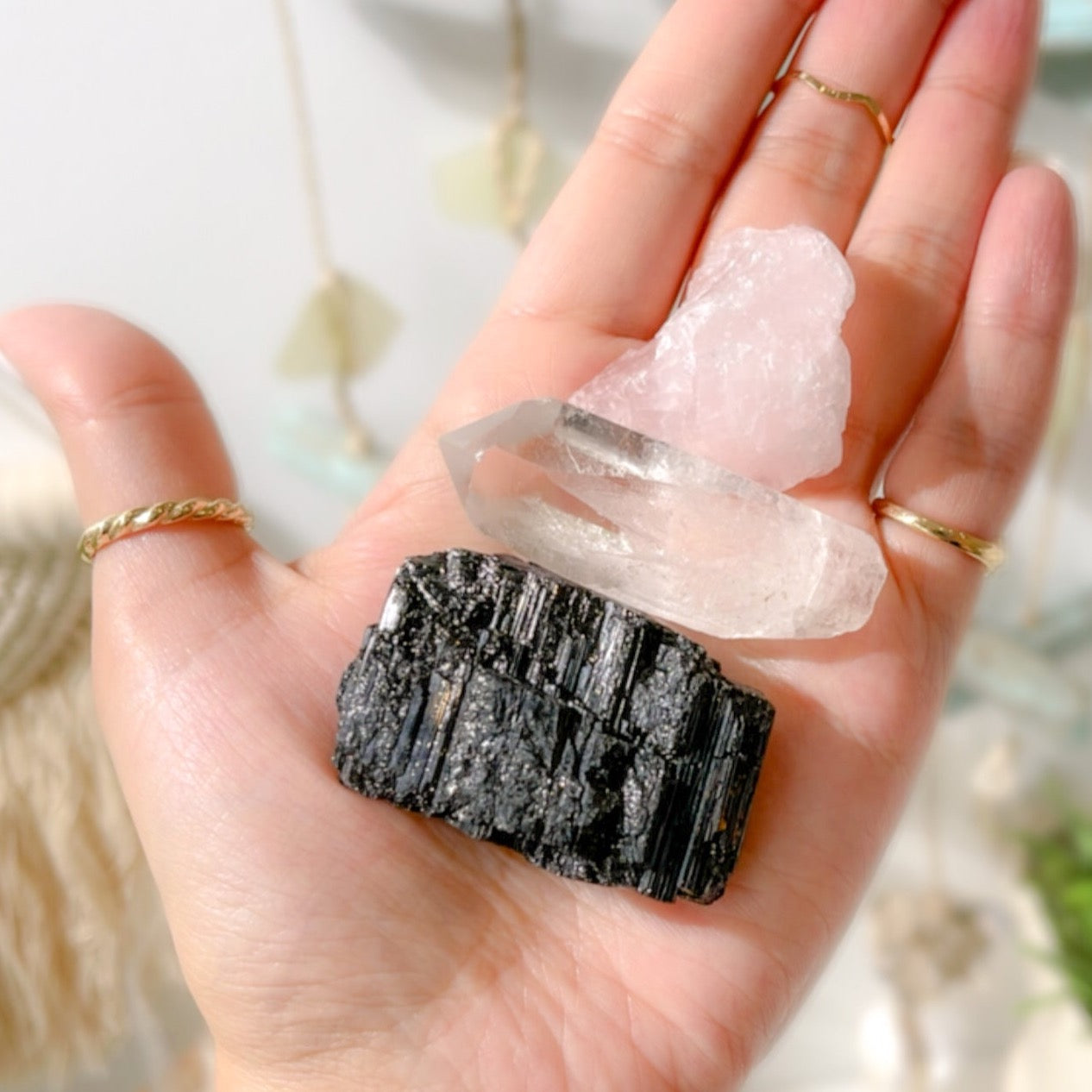 Love, Clarity & Protection Crystal Set