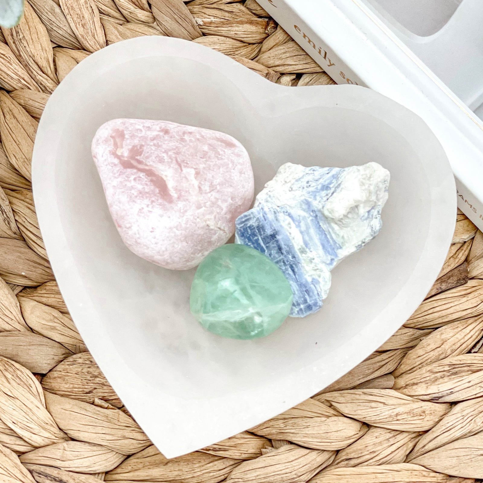 Selenite Bowl Heart Shape