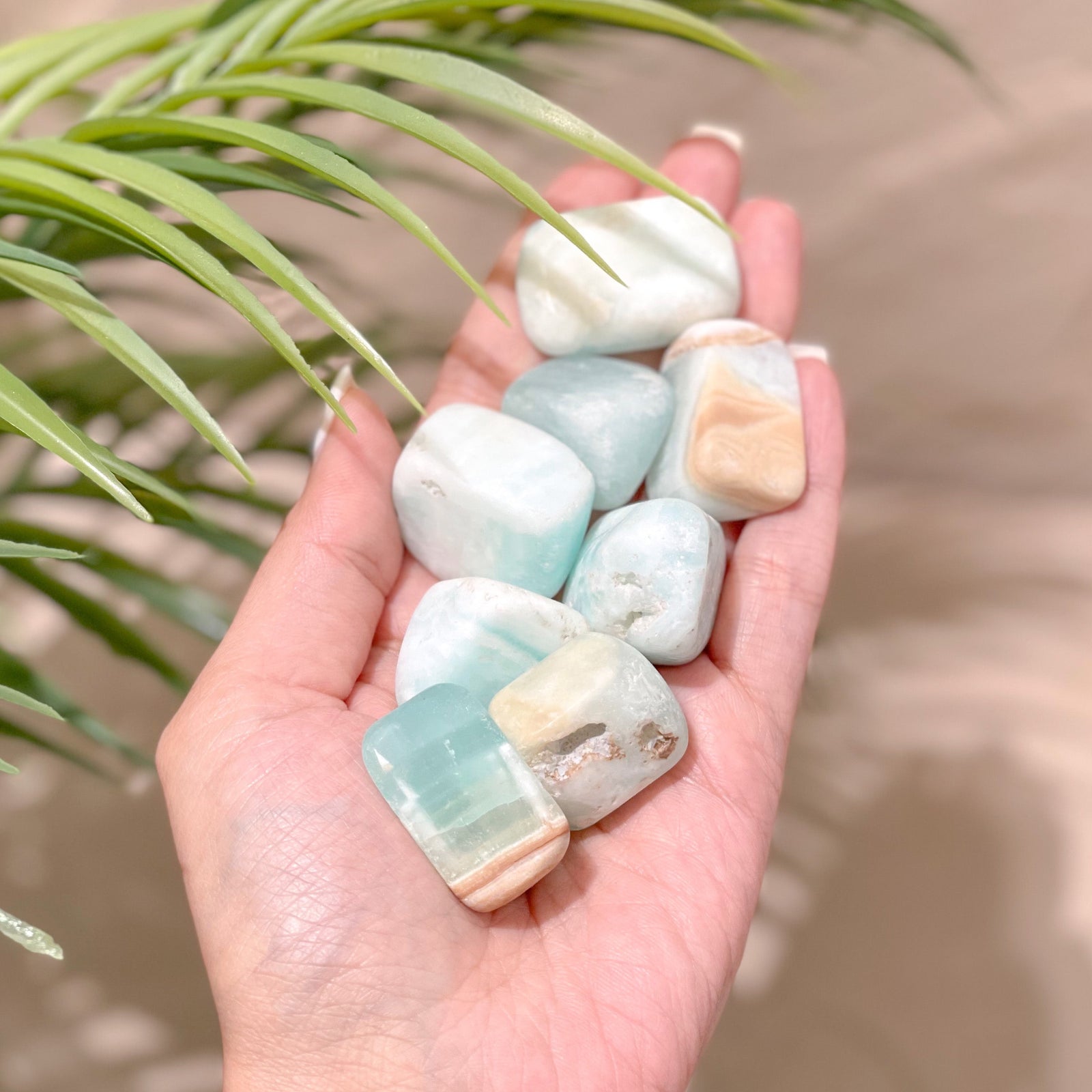 Caribbean Calcite Tumbled Stones