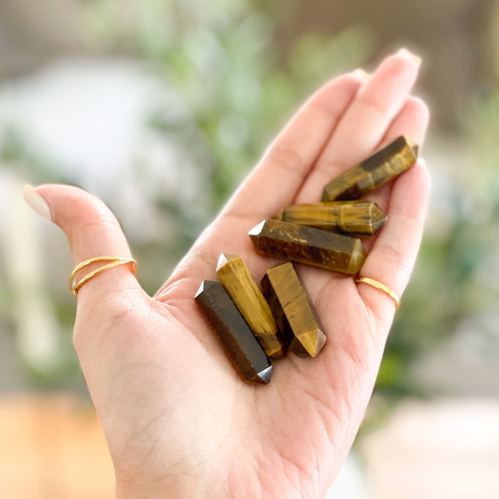 Tiger Eye Double Terminated Points