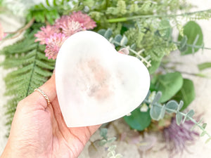 Selenite Bowl Heart Shape