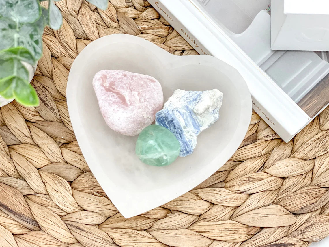 Selenite Bowl Heart Shape