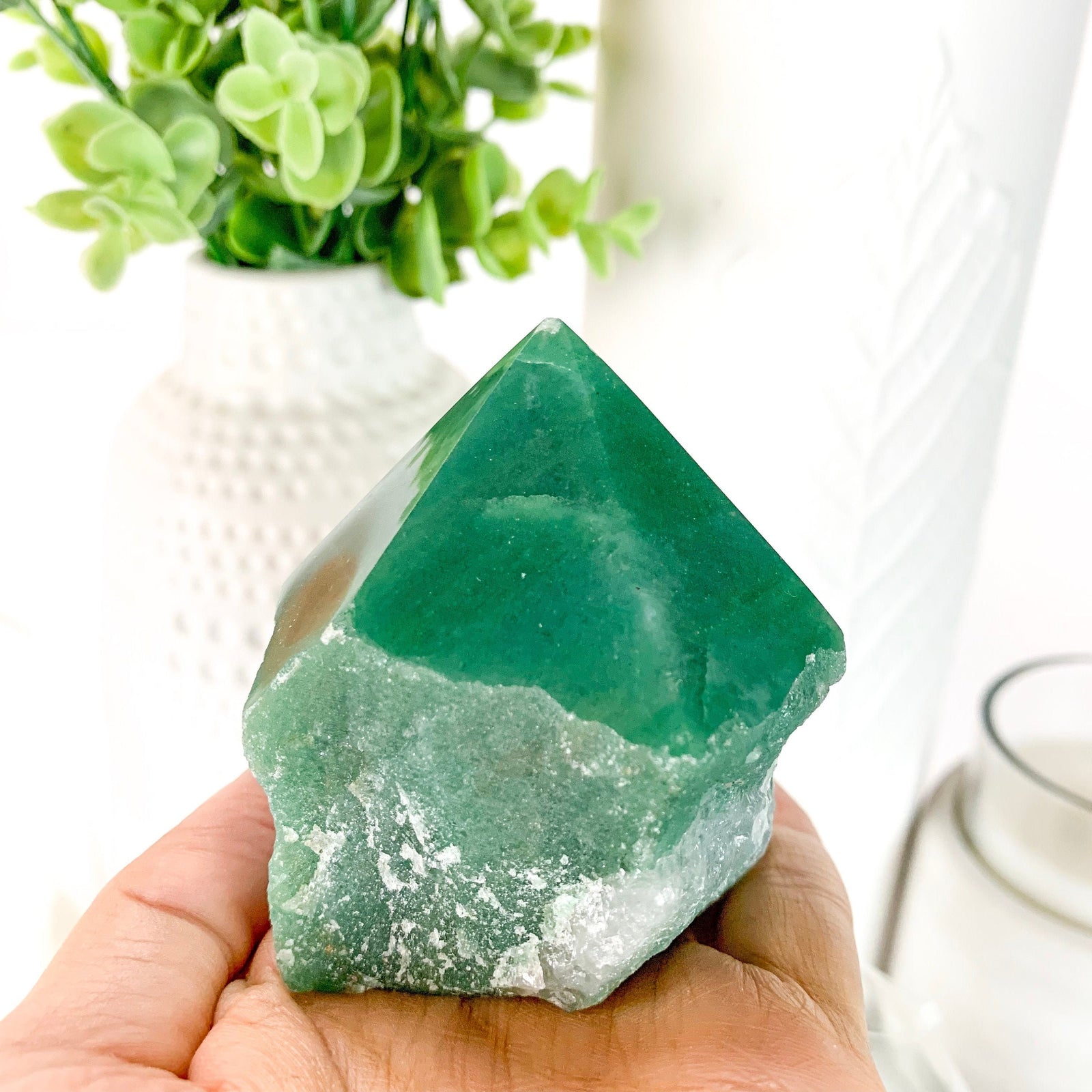 Green Aventurine Top Polish Point
