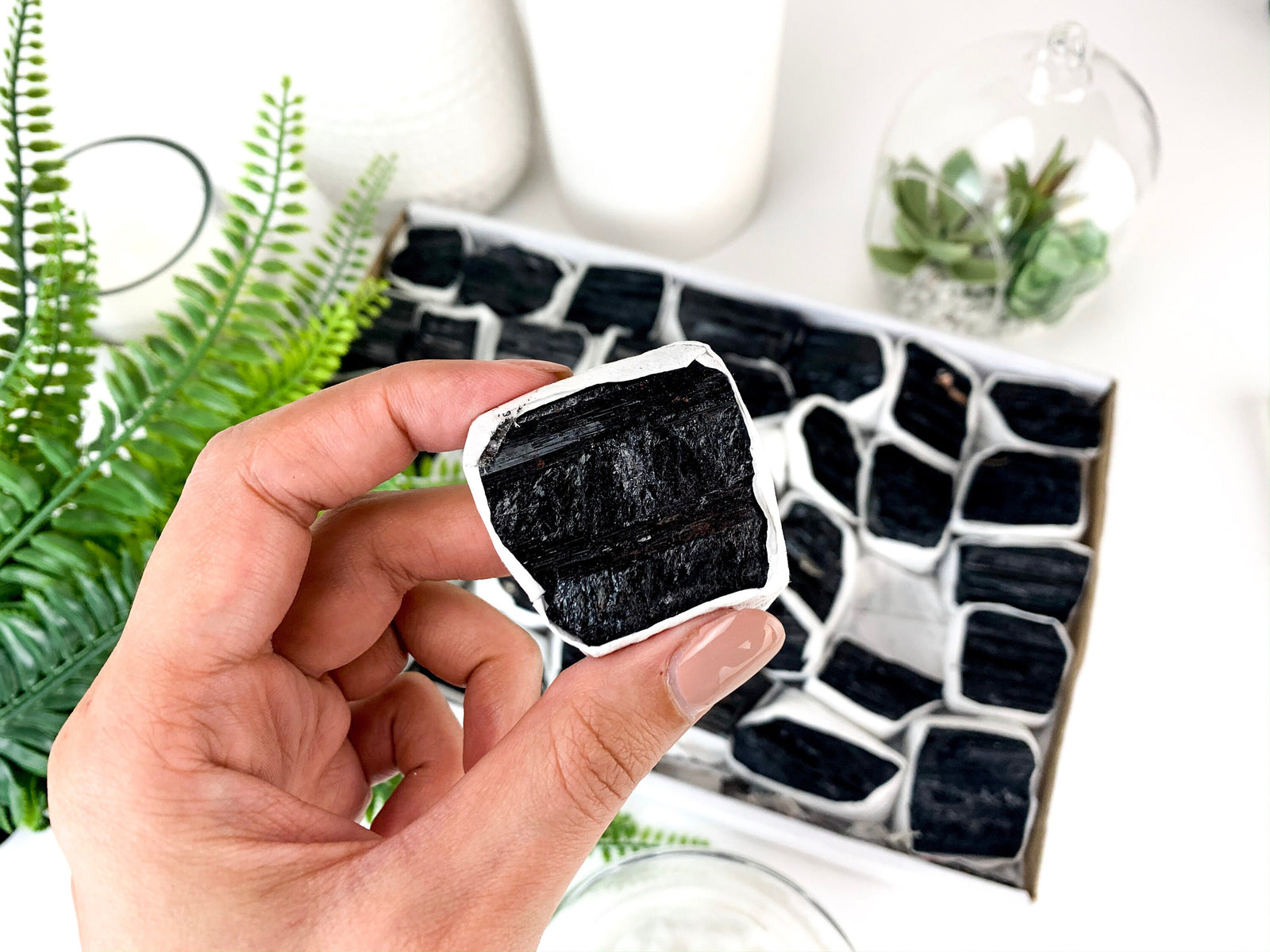 Black Tourmaline Rough Chunk