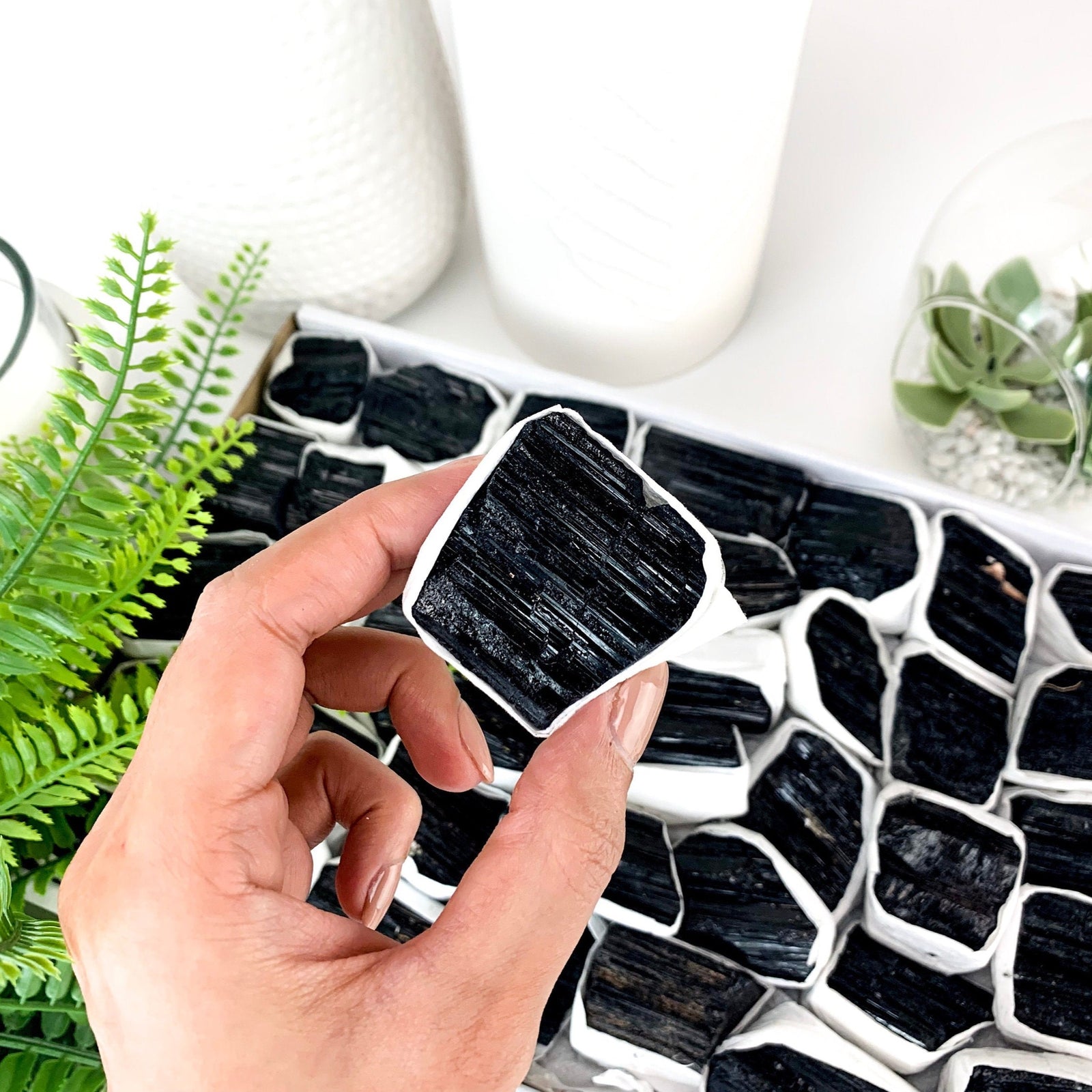 Black Tourmaline Rough Chunk