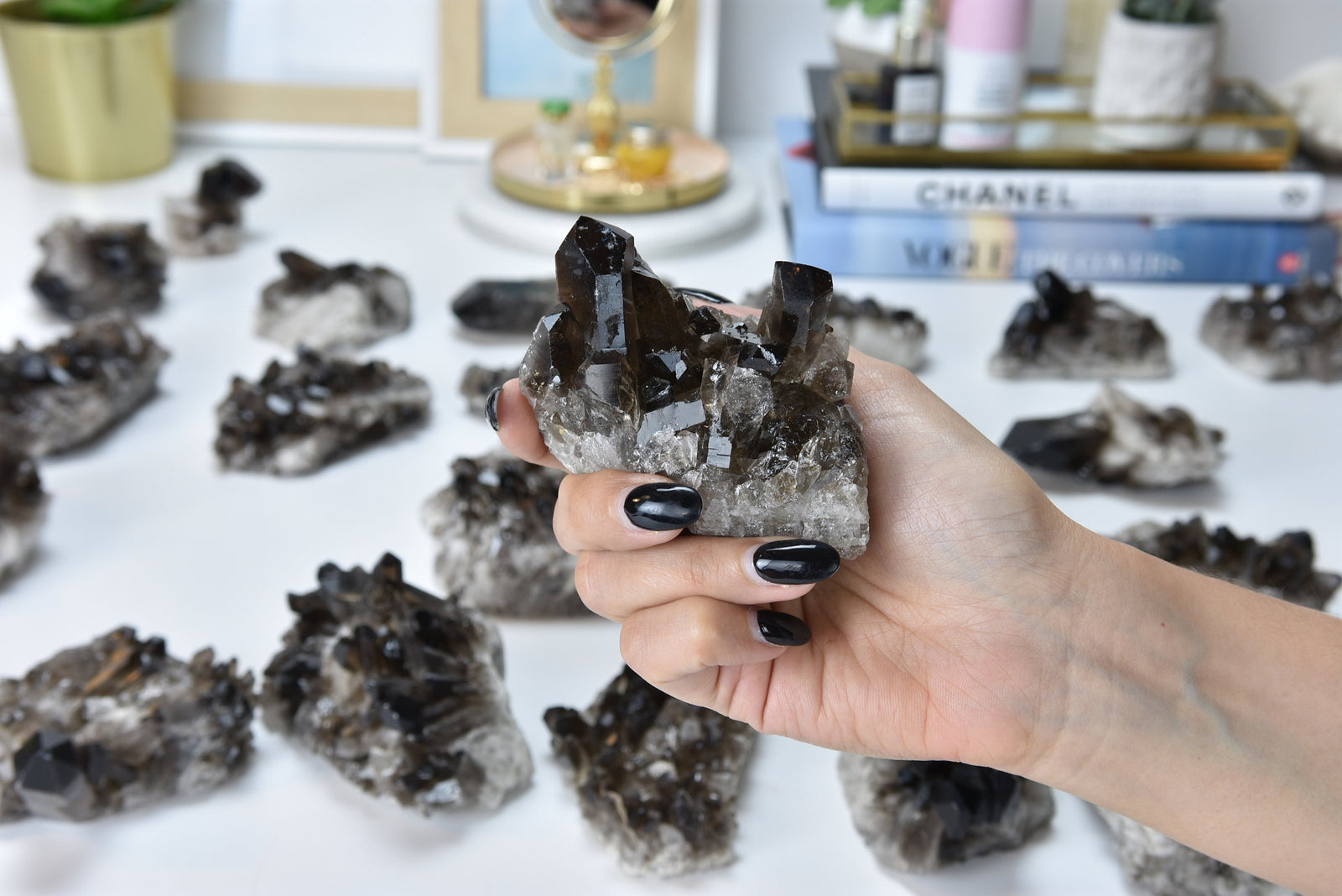 Smoky Quartz Clusters