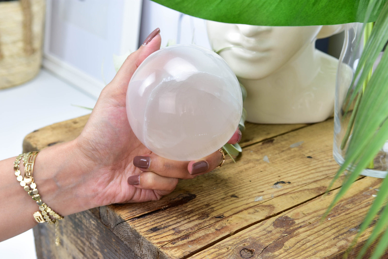 Selenite Crystal Sphere