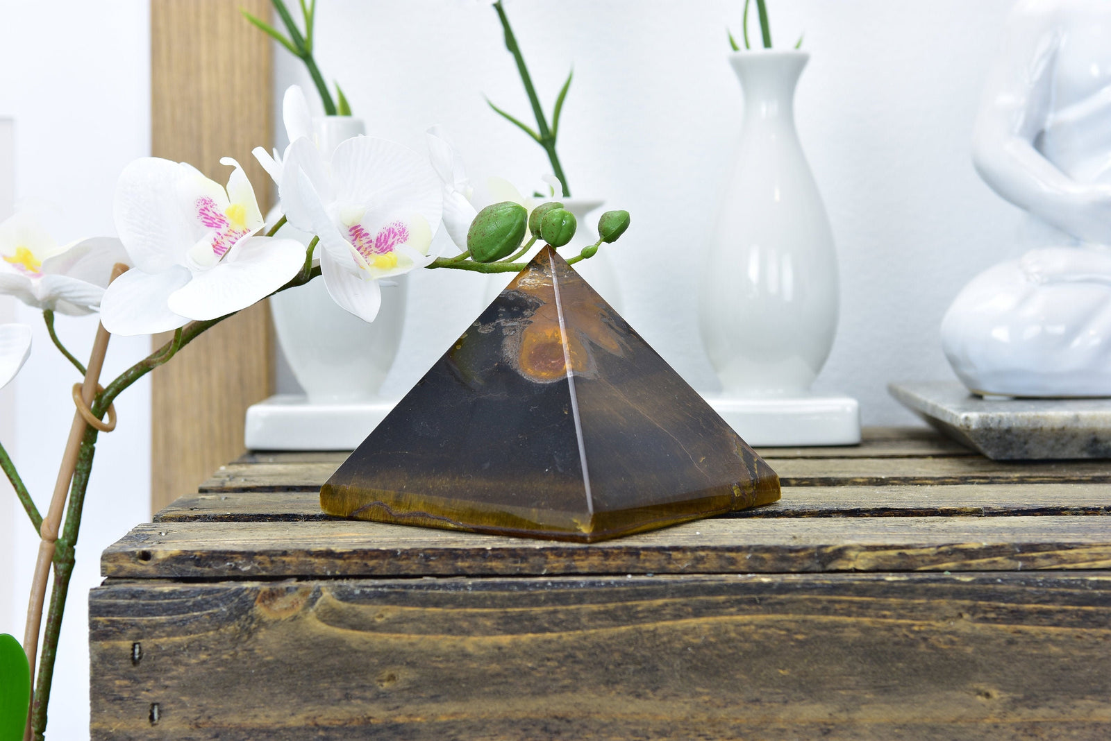 Tigers Eye Pyramids