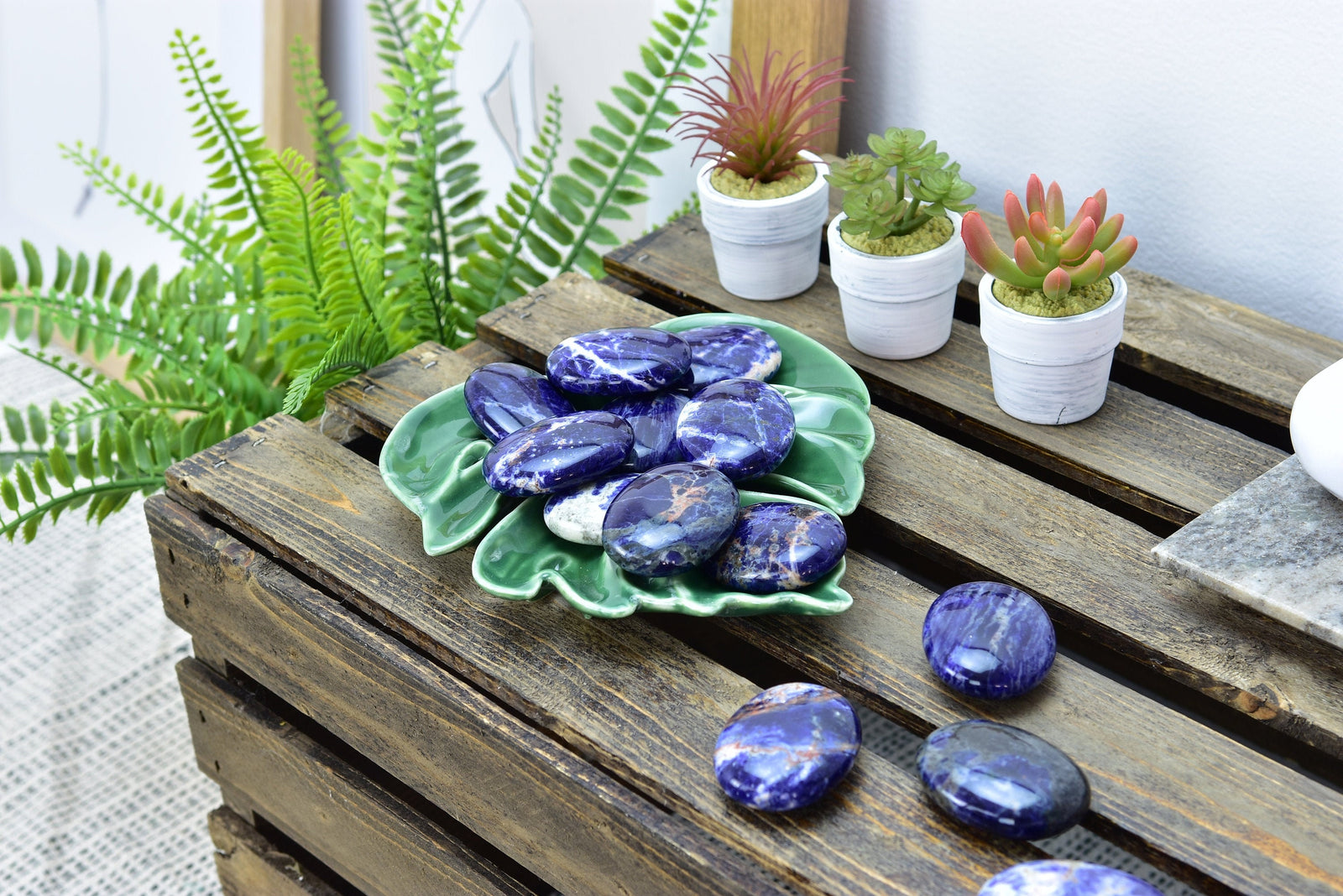 Sodalite Palm Stone