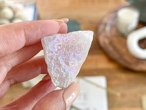 Rose Quartz Angel Aura crystal