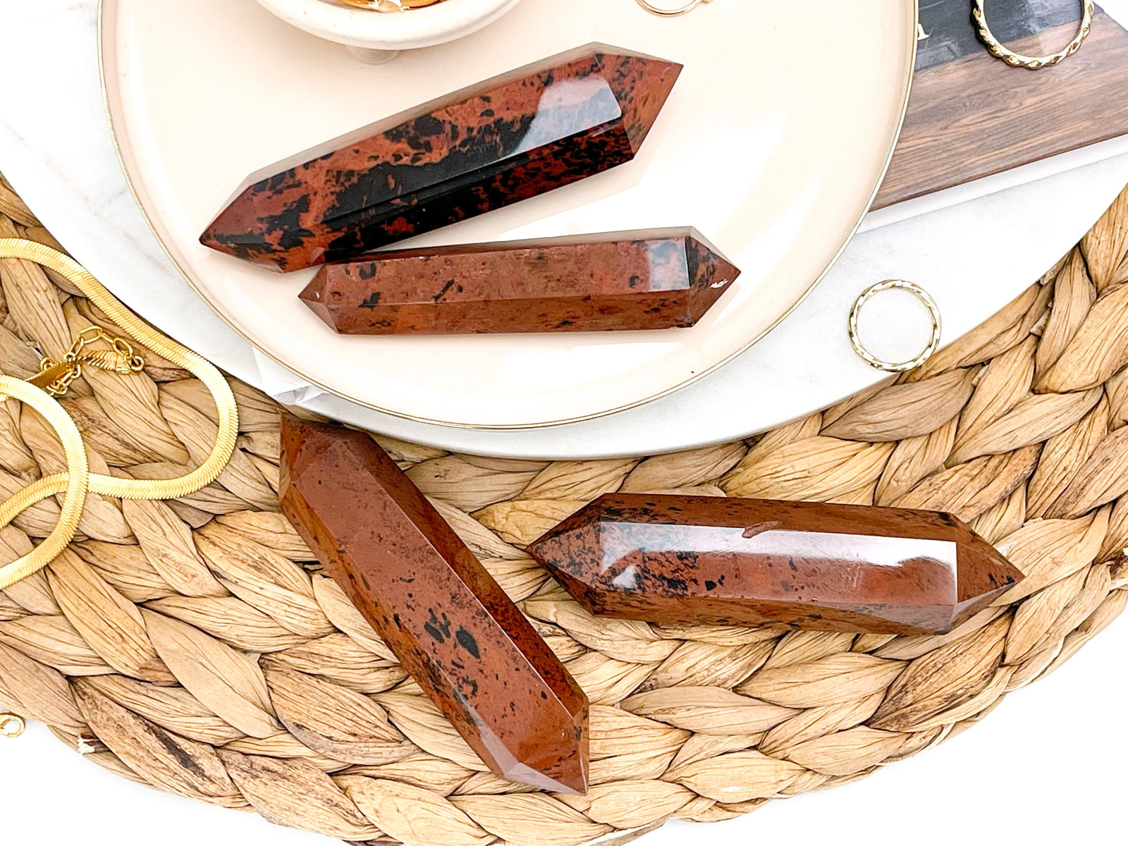 Mahogany Obsidian Double Points