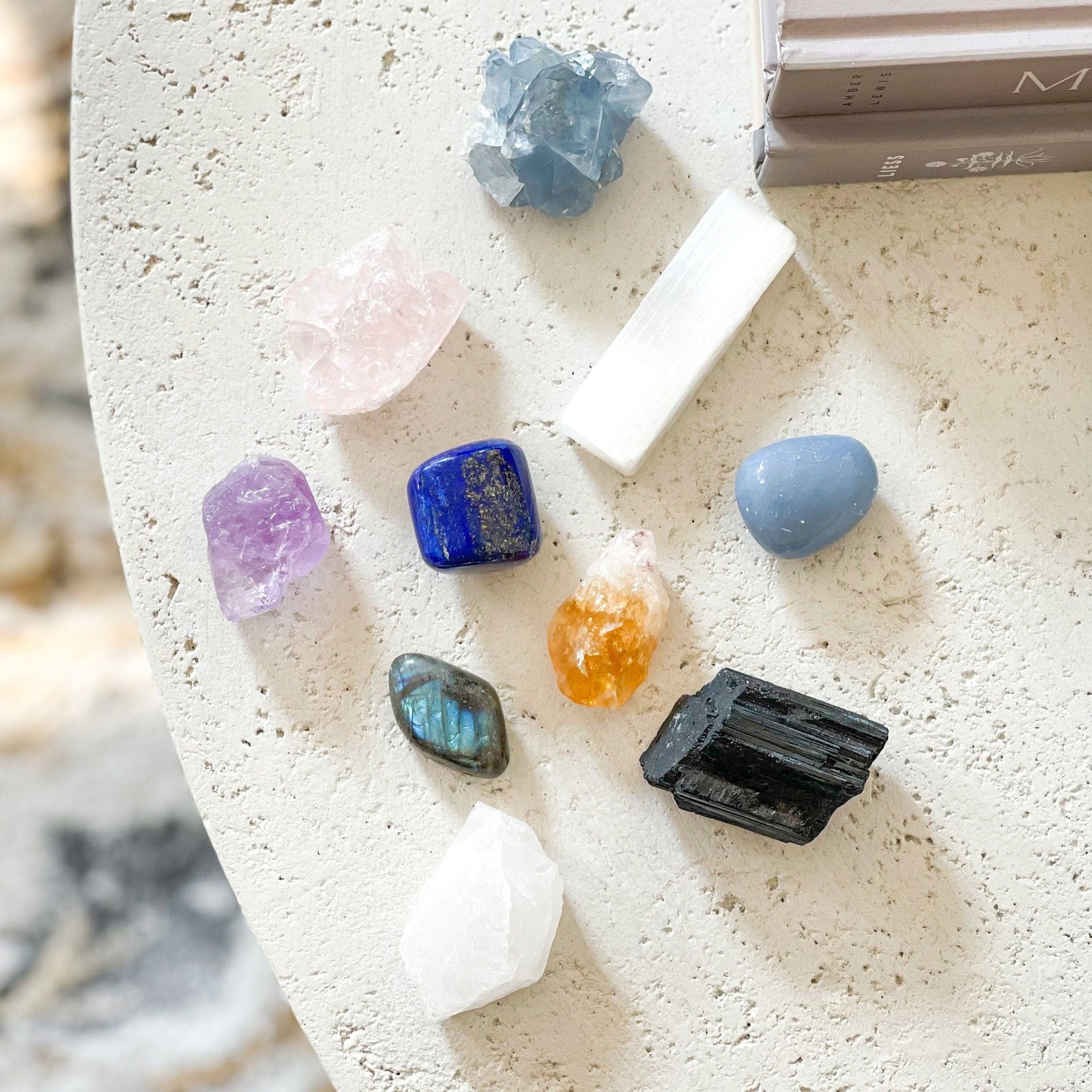 Ultimate Meditation Crystal Set: 10 Powerful Stones for Deep Relaxation, Spiritual Connection & Chakra Balancing - Cotton Pouch + Info Card