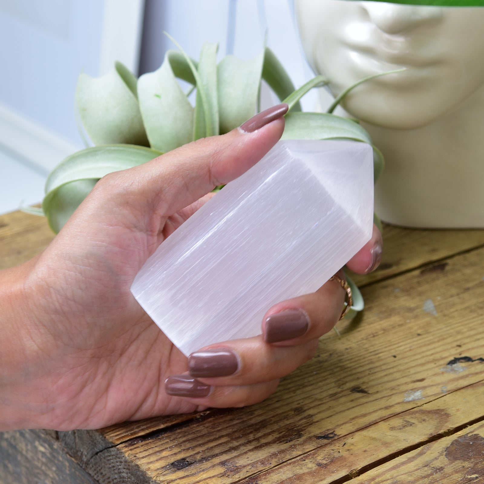 Selenite Crystal Point