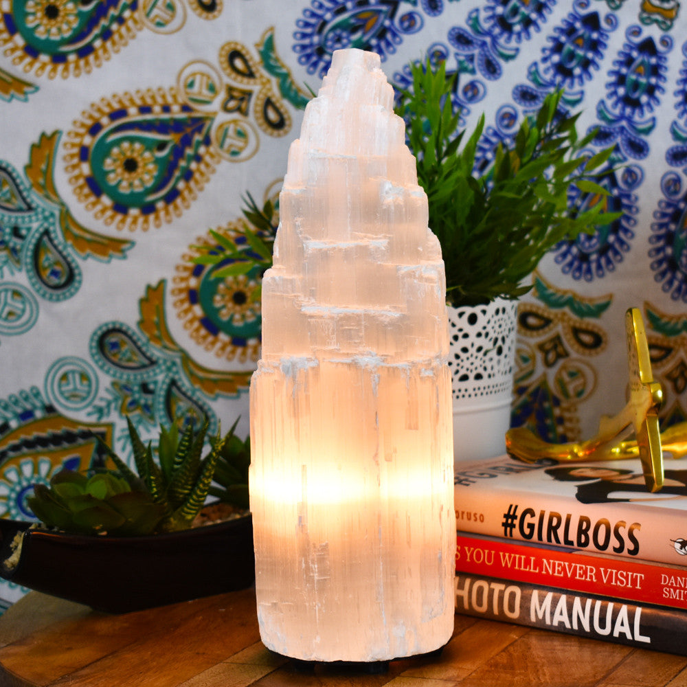 Selenite Crystal Lamp 